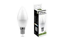 Лампа светодиодная Feron LB-97 C37 Свеча Е14 220В 7Вт 600Лм 4000К 37х100мм картинка 